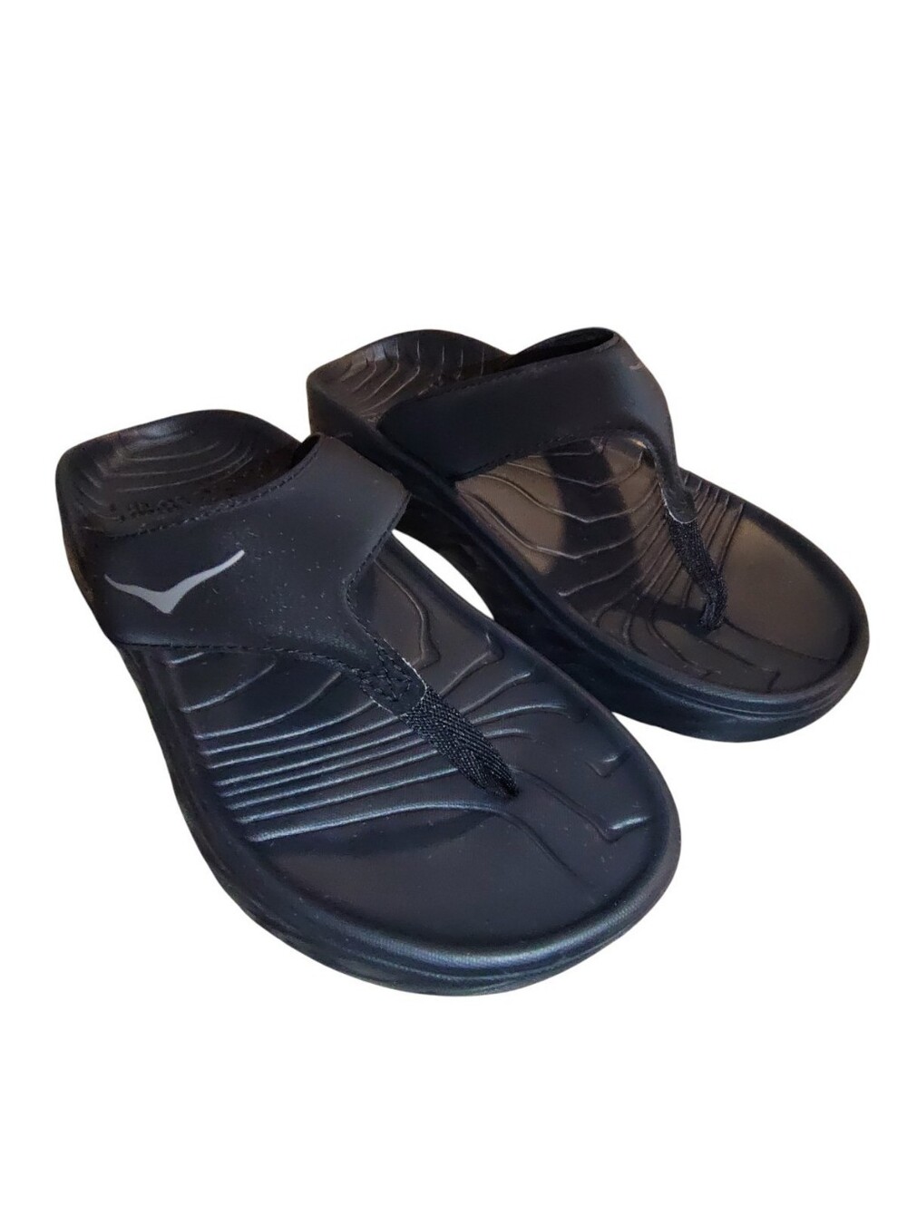 HOKA Women’s Black Recovery Sandals Flip Flops Size 9